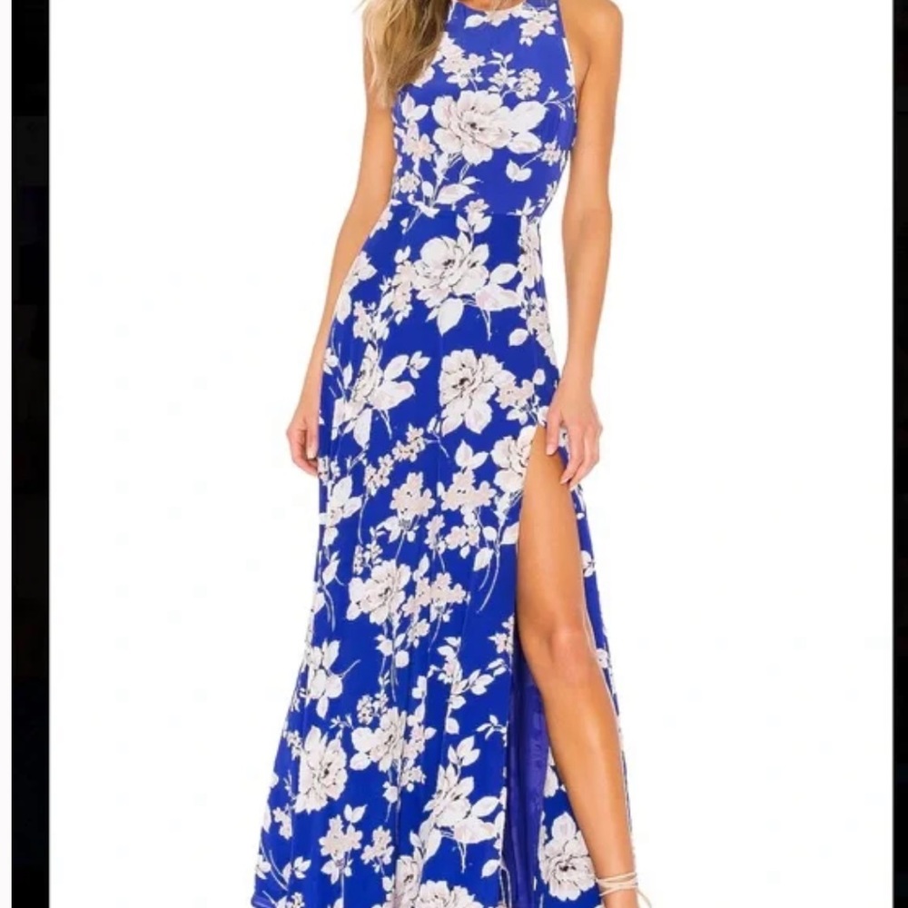 Anthropologie Yumi Kim blue floral maxi excellent condition